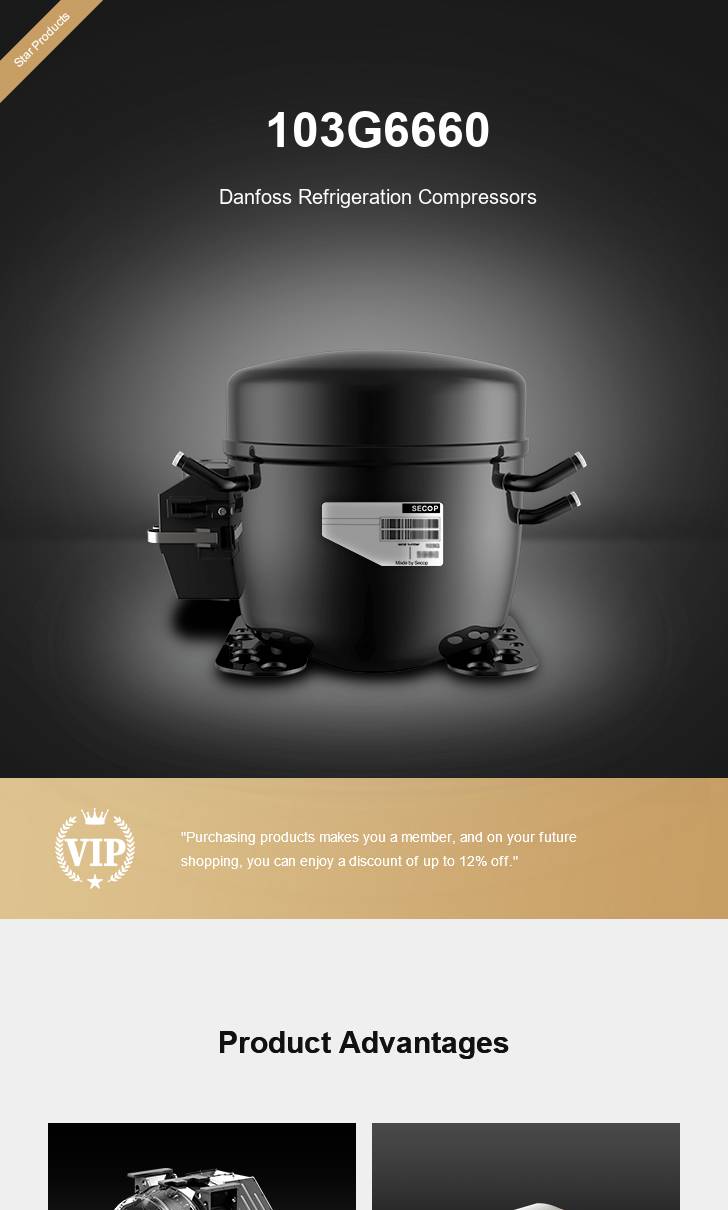 Danfoss Compressor 103G6660, technical parameters pdf, structure diagram